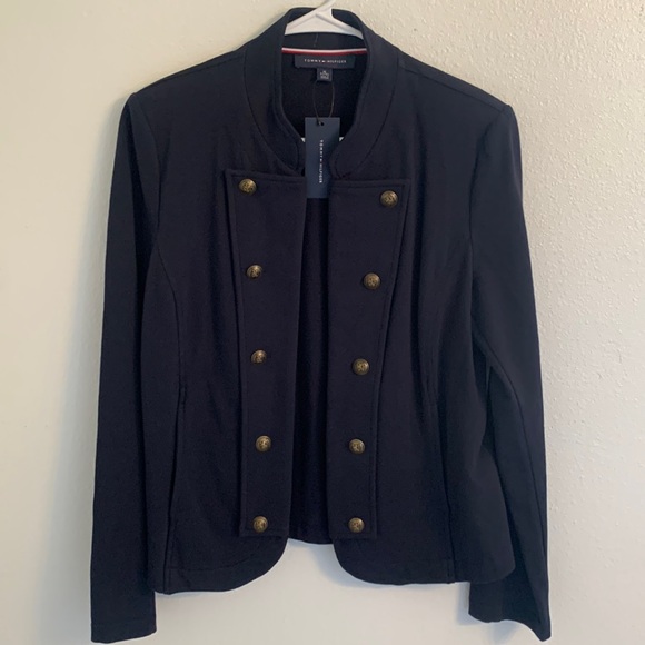 Tommy Hilfiger Double Breasted Metal 1985 Button Blue Jacket NWT Size XL - Picture 1 of 5
